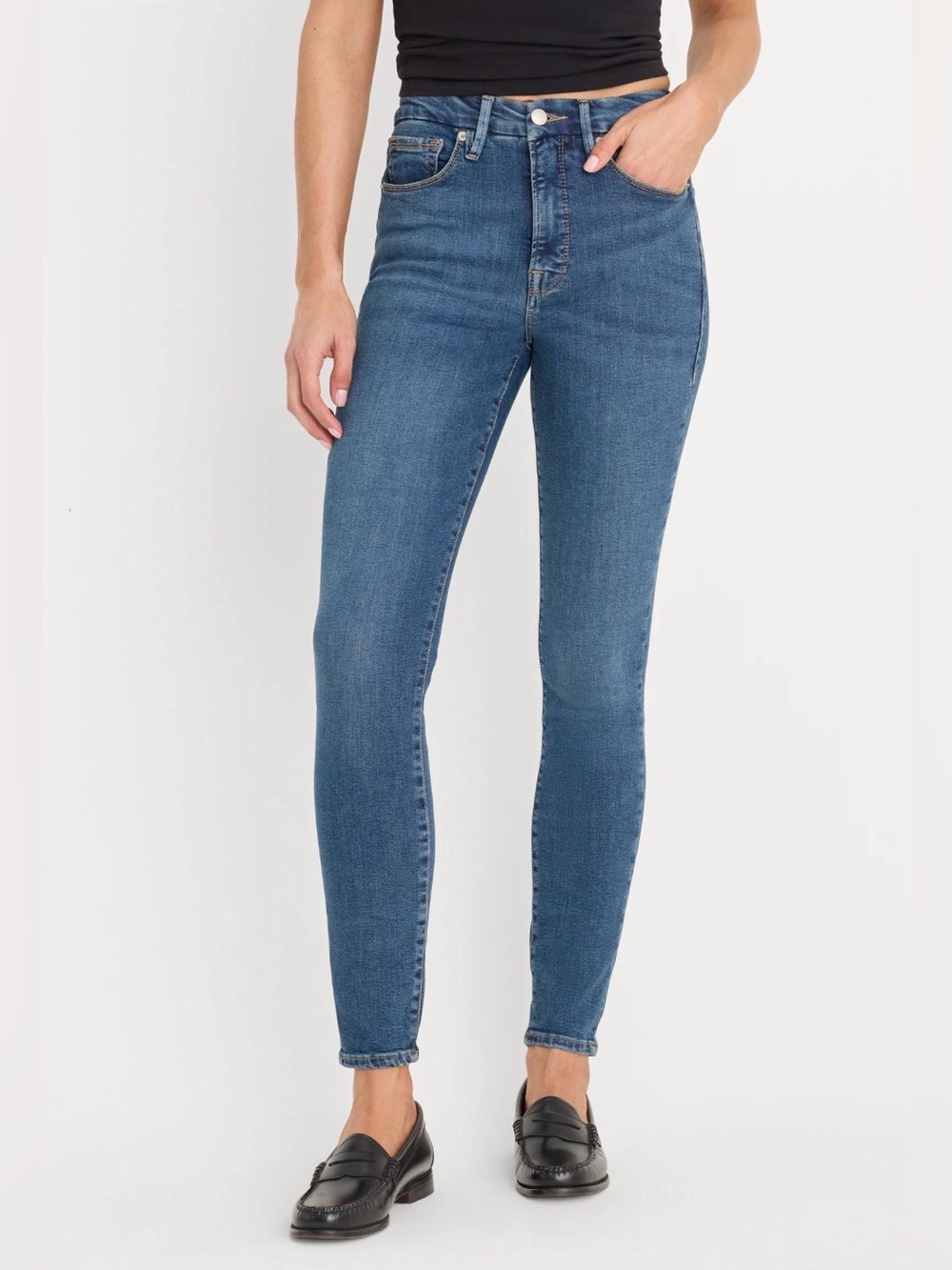 Good American Good Legs Skinny Jeans in Blue004 Size 4 / 27 EUC